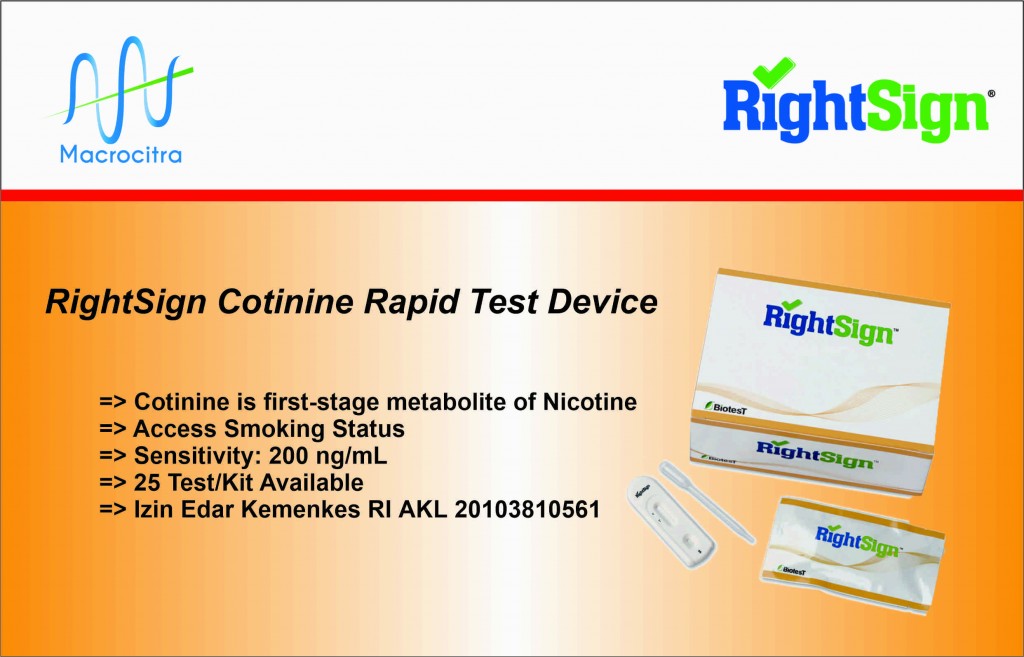 RightSign COT Cotinine test